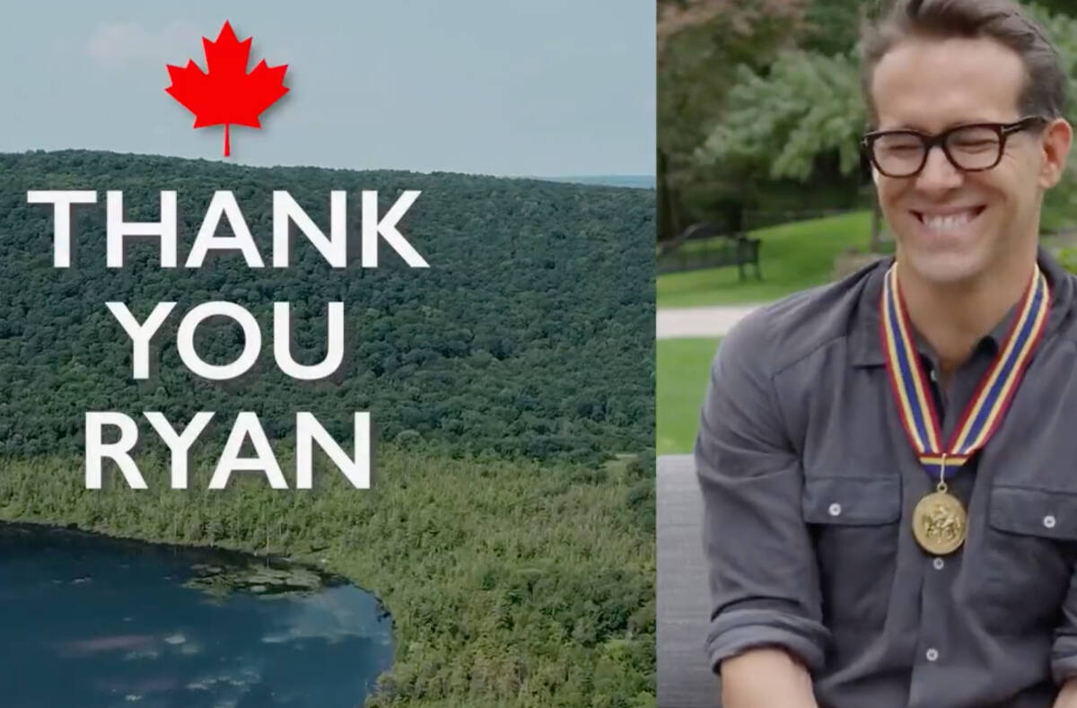 ‘Canada loves you back’ Ryan Reynolds honoured with Governor General’s