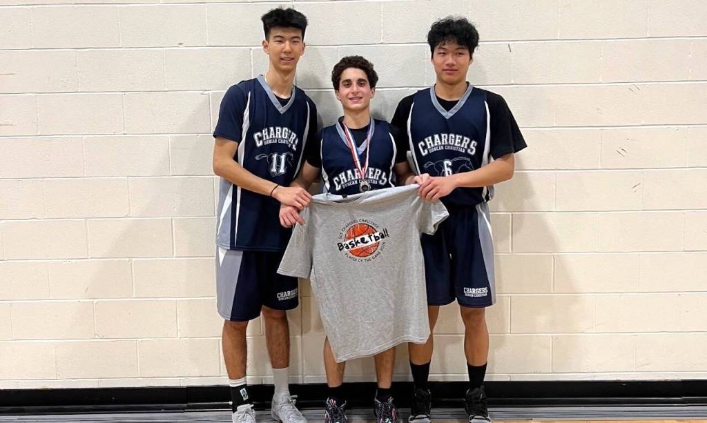 Duncan Christian School players of the game for their Chargers Challenge tournament included: Inho Baek, Nick Abi Hanna, and Syruis Guo. (Parker Terpstra photo)